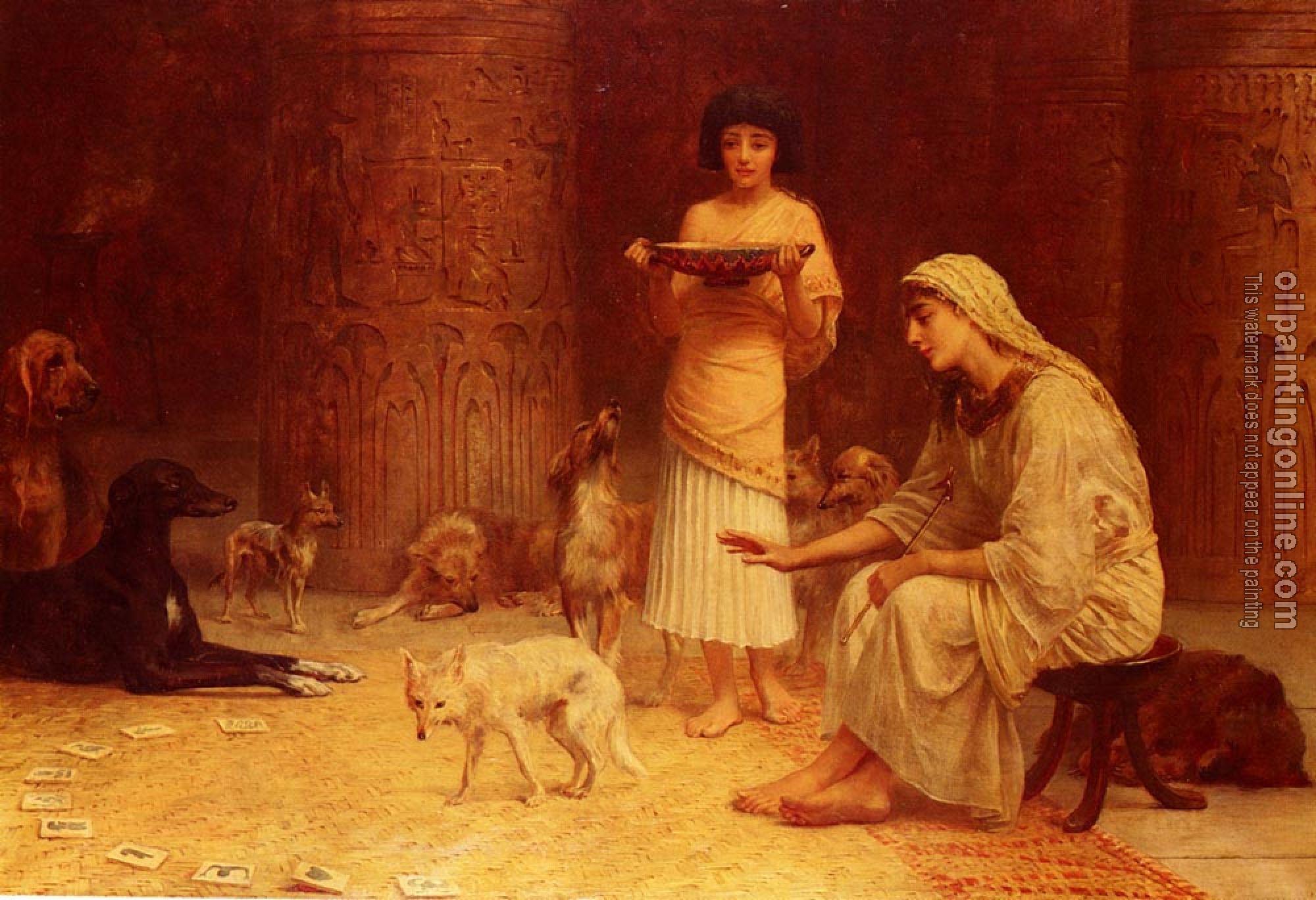 Edwin Longsden Long - Preparing For The Festival Of Anubis